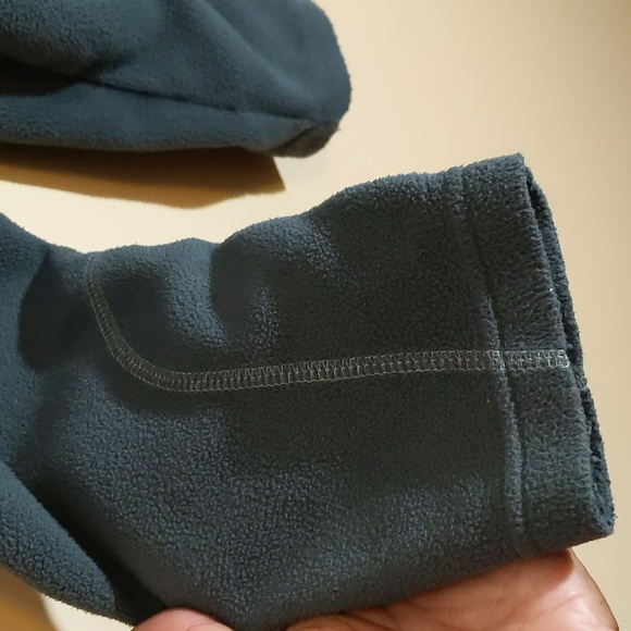 Columbia| Grey Mock Neck Sweater Zippered Neck Polyester - Picture 6 of 16